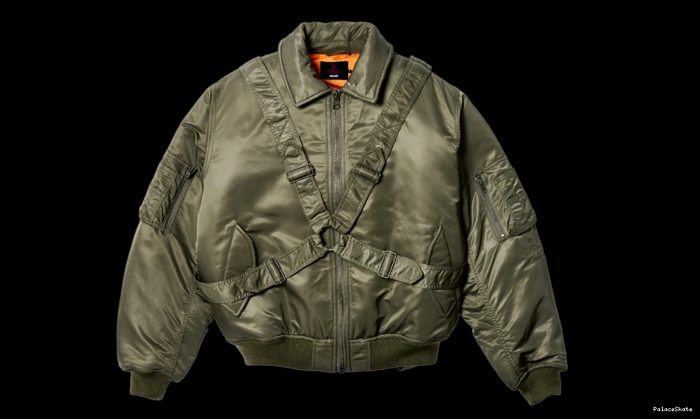 Palace "Vivienne Flight Jacket - Olive" Right Tartan Westwood 0809